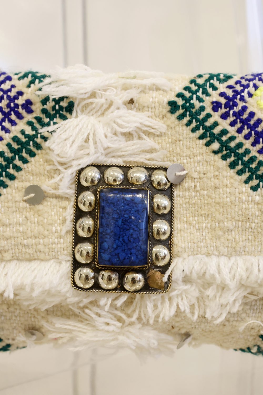 Kilim Rombo Azul 19 x 27 cm