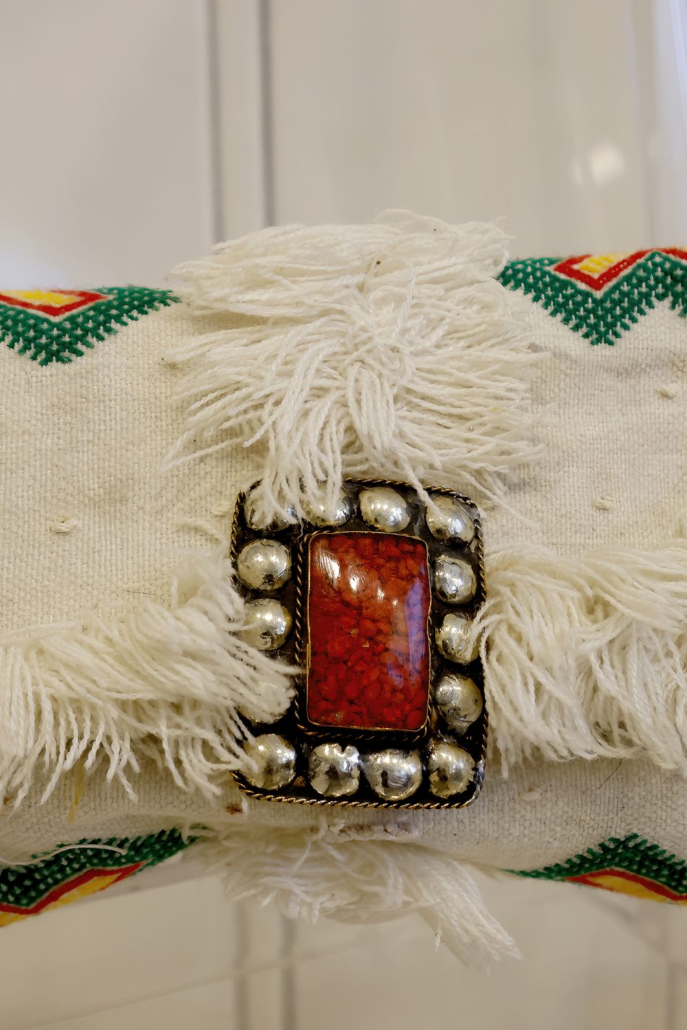 Kilim Rombo Verde 19 x 28 cm