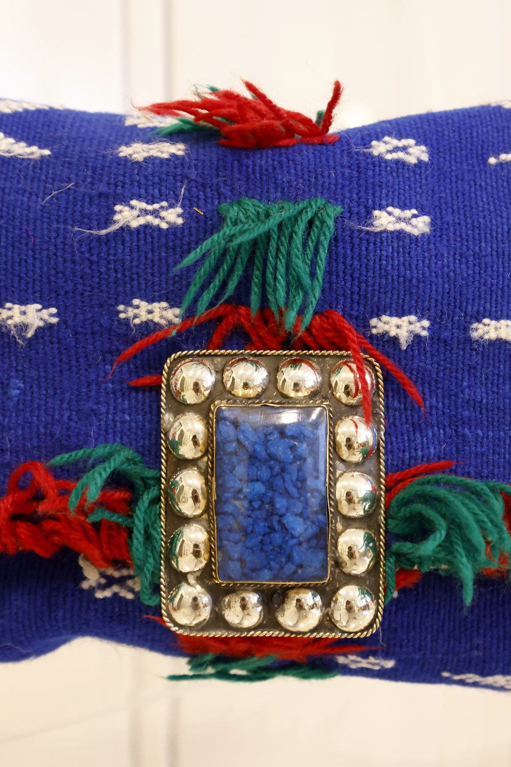 Kilim Azul cruces 19 x 27 cm